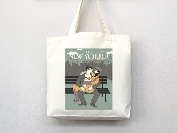  New Yorker tote bag, New Yorker magazine bag, New