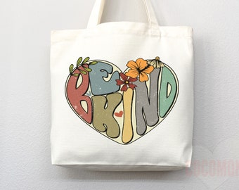 Kindness Tote Bag Canvas Womens Tote For Her Cute Tote Bag Reusable Bag Grocery Tote Shopper Aesthetic Tote Everyday Tote Eco Friendly Bag