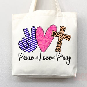 Faith Tote Bag Christian Tote Bag Canvas Gift Religious Gift Scripture Gift Bible Verse Christian Girl Gift Church Gift School Tote Shopper