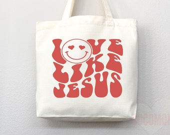 Faith Tote Bag: Christian Canvas Shopper, Religious Gift