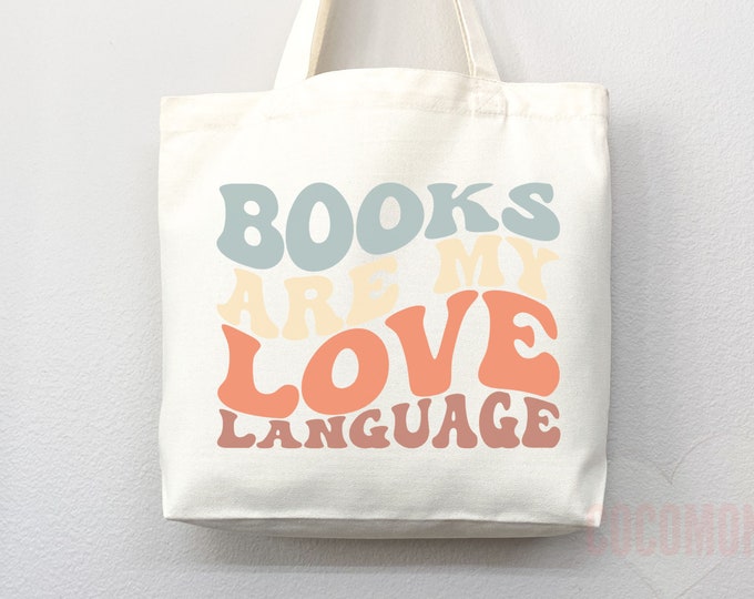 Book Lovers Tote School Bag Gift for Book Lover Gift For Bookworms Gift For Teachers Readers' Tote Library Tote Shopper Women's Tote for Her