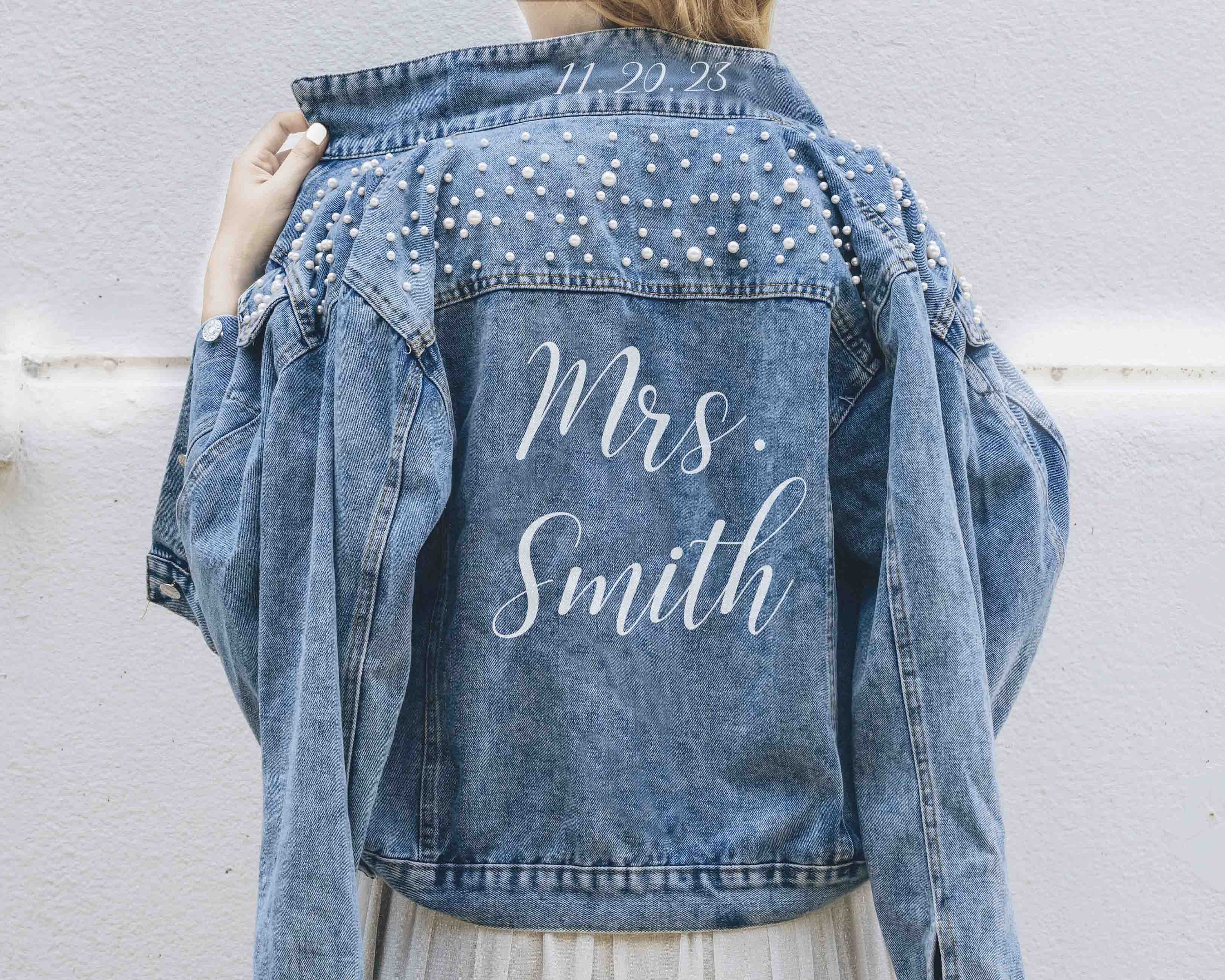 Bride Denim Jacket - Etsy Bride Denim Jacket - Etsy