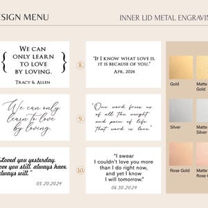 Caja de terciopelo personalizada para anillos, portador de anillos personalizado, caja para anillos de compromiso y boda, caja para anillos con monograma, caja para anillos de la Sra., votos matrimoniales grabados imagen 4