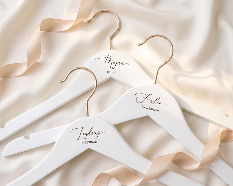 Groomsmen Custom Suit Hanger, Personalized Engraved Wooden Tuxedo Hangers Set image 15
