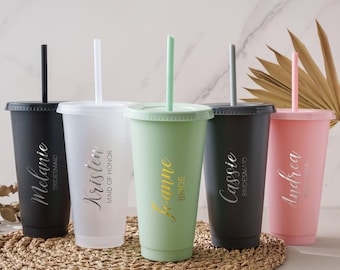 Custom Bridesmaids Plastic Cups | Personalized tumblers with names | Bachelorette gifts | Bridesmaids plastic cups | Bachelorette Cup