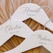 Custom Bridal Hanger | Bridesmaid Hangers | Personalized Wedding Dress Hanger for Her | Engraved Customized Wedding Gifts | Christmas Gifts 