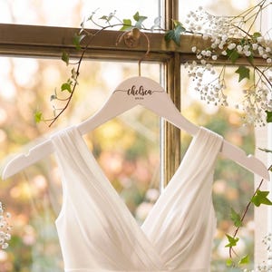 Groomsmen Custom Suit Hanger, Personalized Engraved Wooden Tuxedo Hangers Set image 16