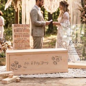 Wedding Guest Book Alternative, Personalized Wood Block Guestbook Set, Custom Wedding Decor, Unique Wedding Gift [N] [W] image 7