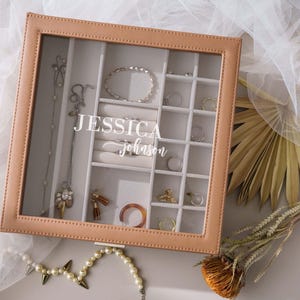a jewelry box filled with lots of jewelry