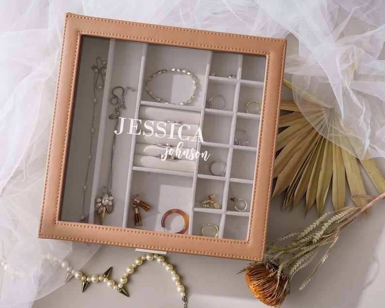a jewelry box filled with lots of jewelry
