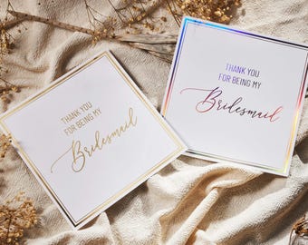Will You Be My Bridesmaid Card, Bridesmaid Proposal Cards