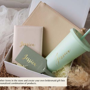 Vasos personalizados para damas de honor, vaso para despedida de soltera, vaso térmico de 710 ml con nombre, propuesta para damas de honor, recuerdos para fiestas de verano. imagen 11