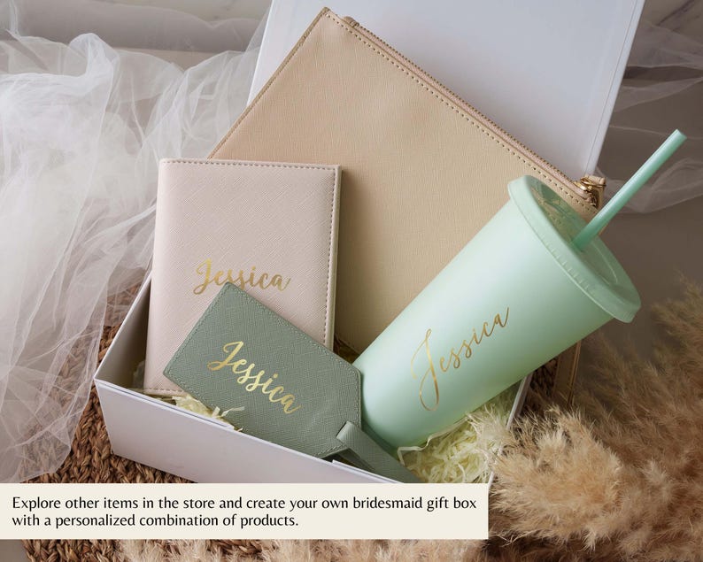 Vasos personalizados para damas de honor, vaso para despedida de soltera, vaso térmico de 710 ml con nombre, propuesta para damas de honor, recuerdos para fiestas de verano. imagen 11