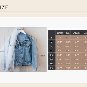 Mrs Pearl Denim Jacket Bride Jean Jacket Personalized Honeymoon Gift Engagement Gift for Bride to Be Wedding Party Jean Jacket image 3