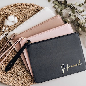 Pochette de demoiselle d'honneur | Cadeaux pour proposition de demoiselle d'honneur | Cadeaux de mariage | Trousse de maquillage personnalisée | Cadeau de demoiselle d'honneur |Cadeau personnalisé pour maman<W>
