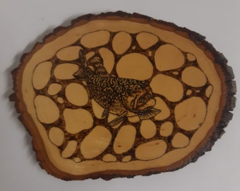 Brook Trout WoodBurning