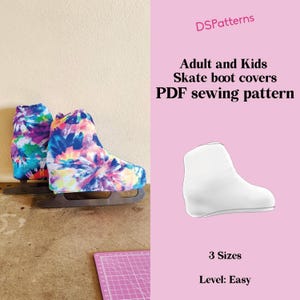 スケートブーツカバーの縫製パターン – アーティスティック＆フィギュアスケート（PDFダウンロード）