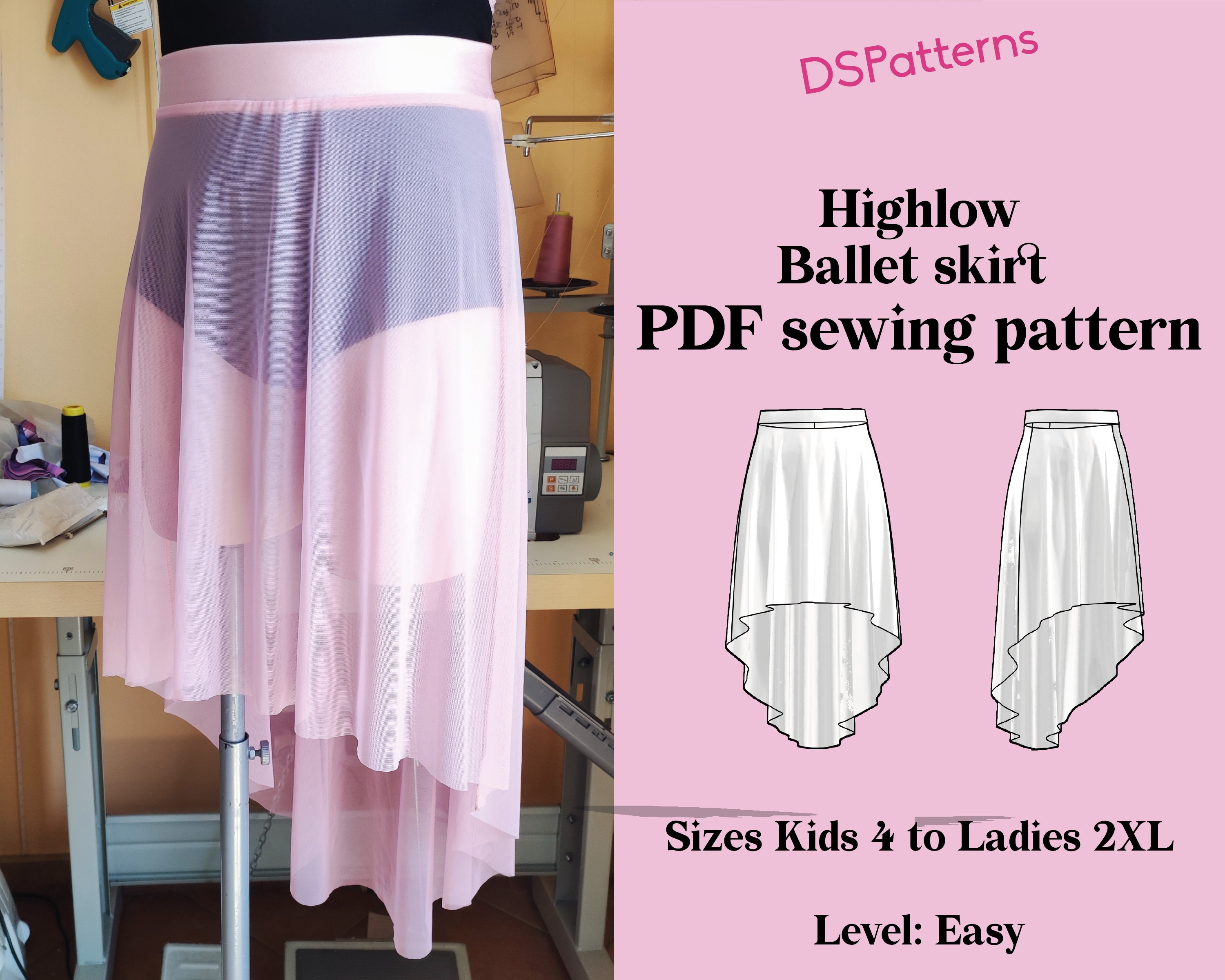 High Low Skirt Pdf 