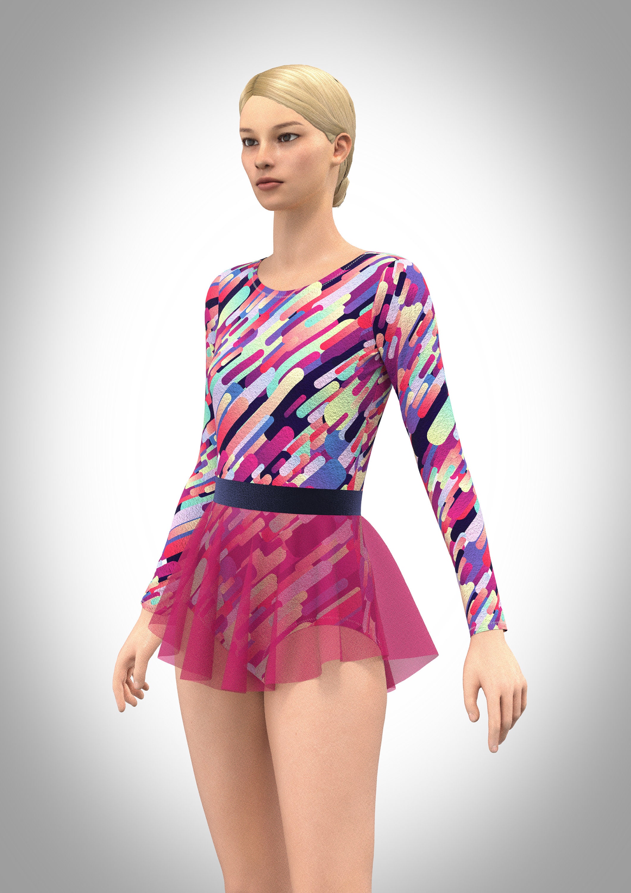 Diy Dance Skirt Sewing Pattern PDF Asymmetric Ballet SAB Etsy UK