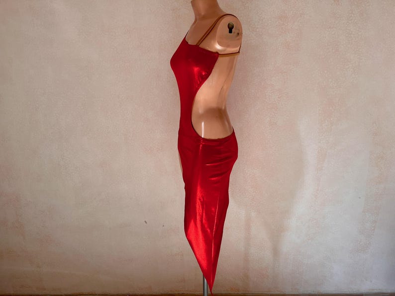 Asymmetrical Latin Dance Dress Sewing Pattern – One Sleeve Ballroom Costume (PDF Download) image 10
