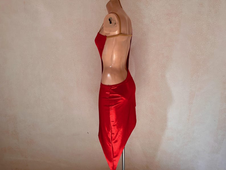 Asymmetrical Latin Dance Dress Sewing Pattern – One Sleeve Ballroom Costume (PDF Download) image 9