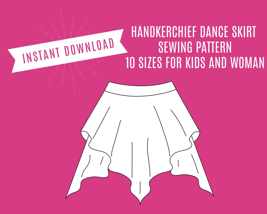 Diy Dance Skirt Sewing Pattern PDF Handkerchief Ballet Skirt Etsy