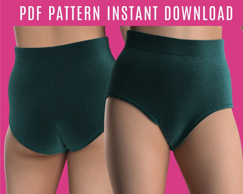 DIY Pole Dance Shorts Sewing Pattern PDF High Waist Etsy
