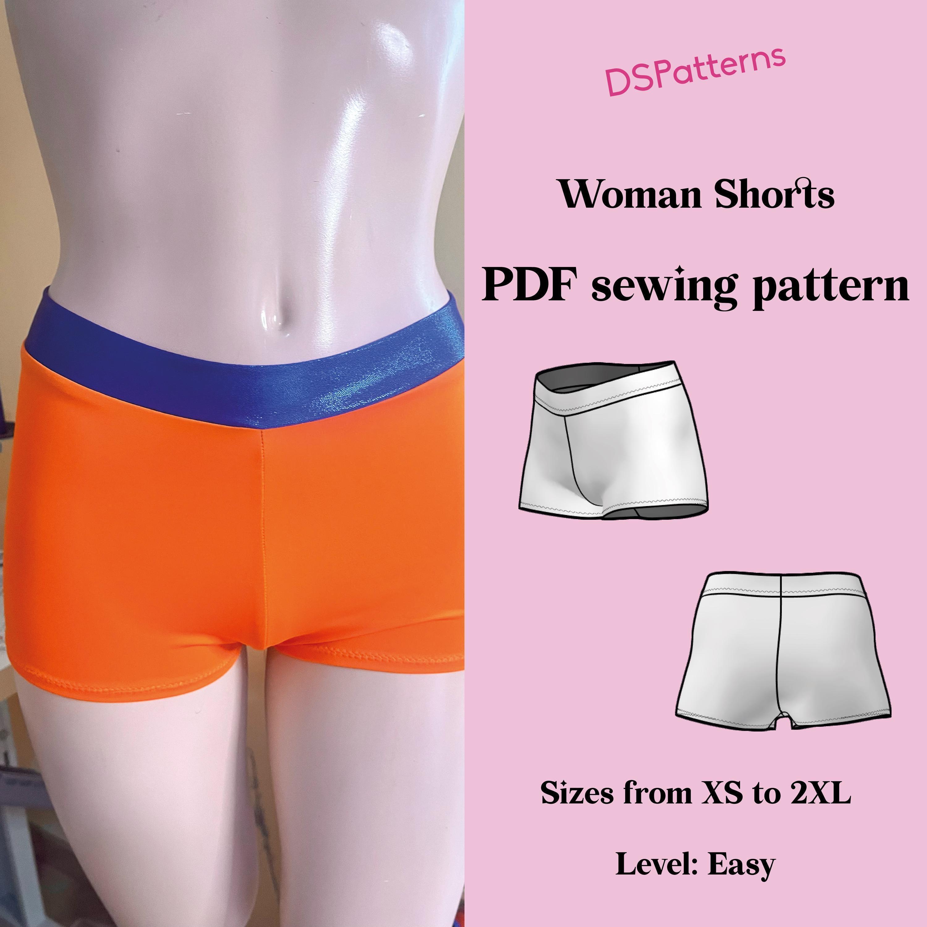 DIY Shorts Sewing Pattern PDF - Medium Waist - Instant DOWNLOAD - Etsy UK