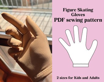 Figure Skating Gloves Sewing Pattern PDF | DIY Spandex Costume (No Serger Required)