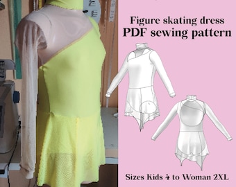 DIY Figure Skating Dress Sewing Pattern – Kids & Woman (PDF Pattern)