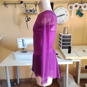 Kids Figure Skating Dress Sewing Pattern – Long Sleeve Flared Skirt (PDF Download) image 7