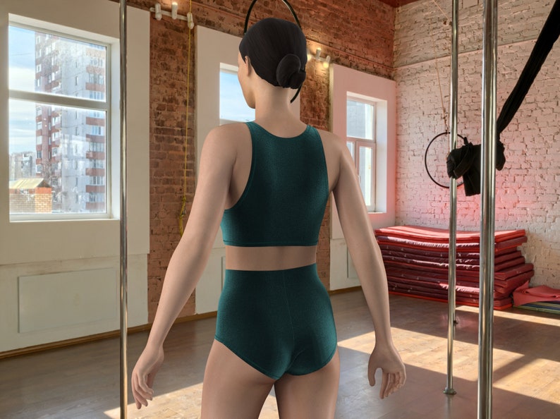 DIY Pole Dance Shorts Sewing Pattern PDF High Waist Etsy