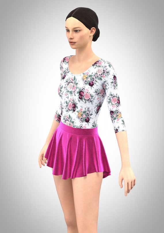 Diy Dance Skirt Sewing Pattern PDF Asymmetric Ballet SAB Etsy Australia