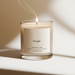 CANVA Candle Label Template, Minimal Candle Label, Candle Packaging Design, Editable Candle Label, Printable Candle Label, Luxury Candle