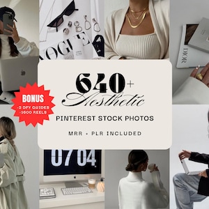 640+ Aesthetic Faceless Stock Photos Bundle for Instagram Reels, PLR & MRR, Resell Rights, Digital Marketing Bundle, Aesthetic Photos