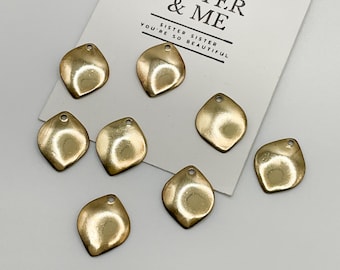 Raw Brass Charms l Brass Pendents, 1 pcs