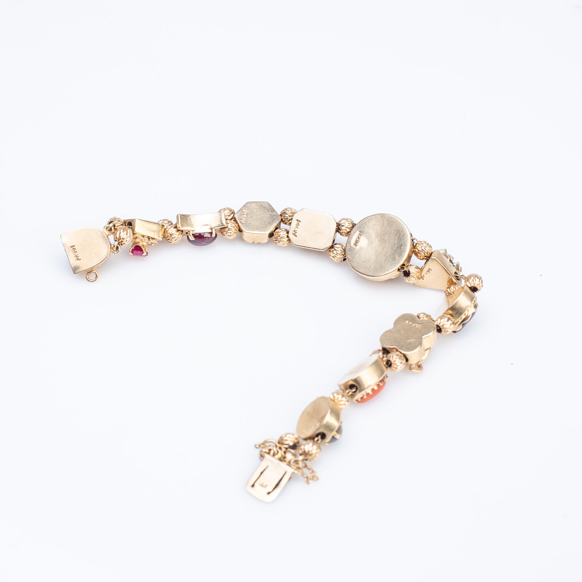 Stunning Vintage Custom Made Gold Clasp Bracelet 1940s Etsy