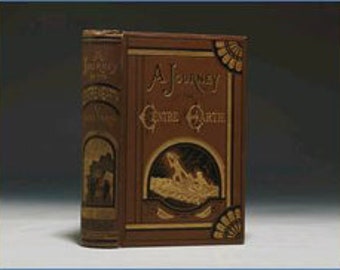Rare première édition de luxe d'un voyage au centre de la terre, publiée pour les abonnés seulement 1874