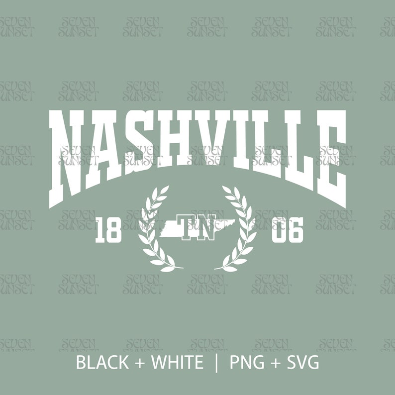 Nashville PNG Varsity Nashville SVG Vintage Nashville Shirt PNG