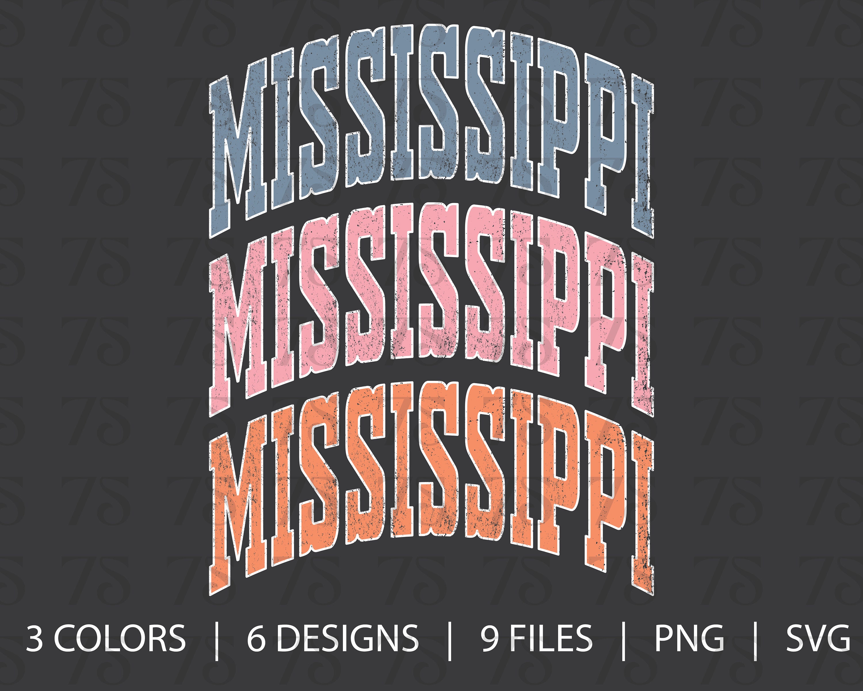 Mississippi PNG SVG Trendy Mississippi Design Cute Digital - Etsy