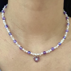 BTS beaded necklace