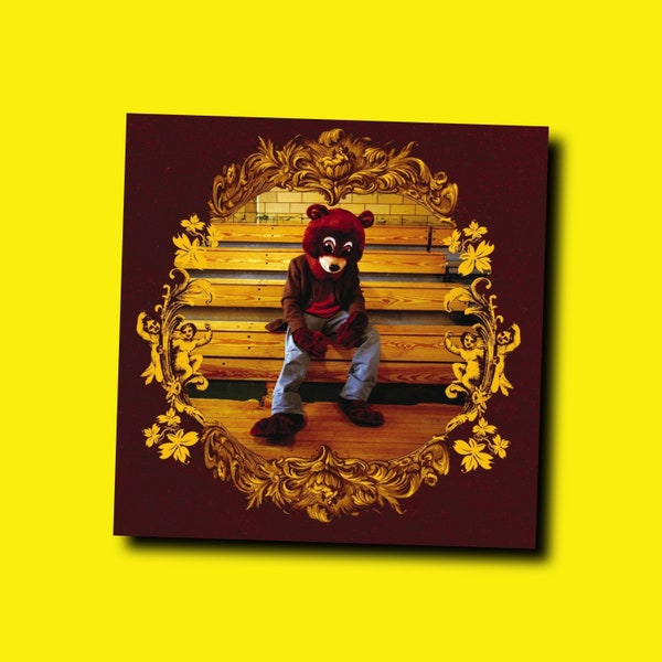 College Dropout Album Cover Sticker - Yeezy - Rap - Hip-Hop - Musik - Kanye West