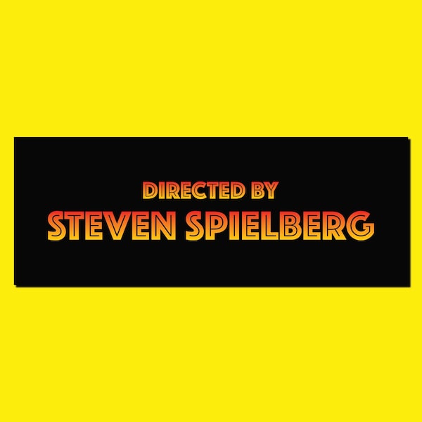 Directed By Steven Spielberg Sticker - Jurassic Park - The Lost World - Dinosaur Movie - Film - Slap - Decal - Movie - Film