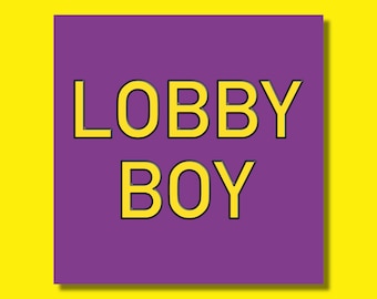 Lobby Boy Sticker - The Grand Budapest Hotel - Wes Anderson Movie - Indie - Cult - Film