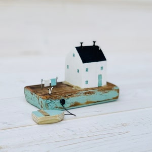 Fisherman’s cottage. Driftwood scene.