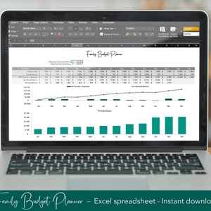 Family Budget Planner and Spending Tracker, Zero-Based Spreadsheet, Income & Expenses Money Management, Organizer 2021