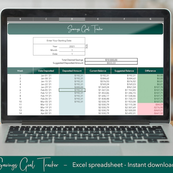 Excel Template Money Management Etsy