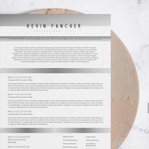 Executive Resume Template, Minimal Design, CV for Word & Google Docs and Cover Letter, 1, 2, 3 Page Resume, CEO Resume, Manager Resume