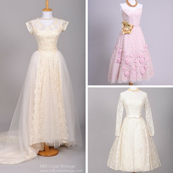 1940's Vintage Wedding Dress