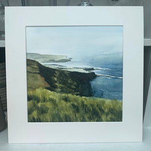 Kimmeridge Bay, Dorset; Original signed watercolour landscape painting